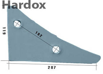 Płoza przednia HARDOX 3401901/L AK10L części do pługa LEMKEN
