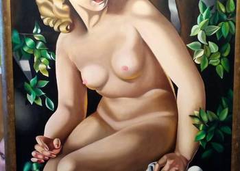 Kopia obrazu Tamary Łempickiej"Zuzanna w kąpieli"