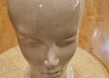 Stara ceramika z Scheurich West Germany model 701 głowa  biała lata 70-te