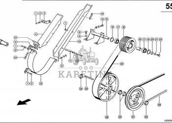 Claas Lexion 560 KOŁO PASOWE 0006672661 (Napęd młocarni)