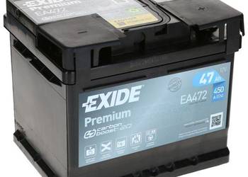 Akumulator Exide Premium 12V 47Ah 450A L1B P+ EA472