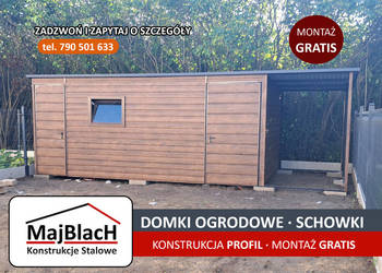 Garaże Blaszane |Wiatka Ogrodowa|Schowek na Narzędzia | - Maj-Blach