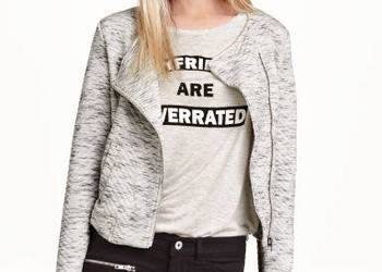 narzutka żakiet kamizelka kurtka H&M xxs 32 ramoneska