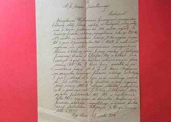 ( 1851 ) Pismo Do Urzędu Podatkowego Lwów, Wojtowicz