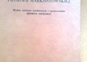 Podstawy filozofii marksistowskiej- Henryk Swienko
