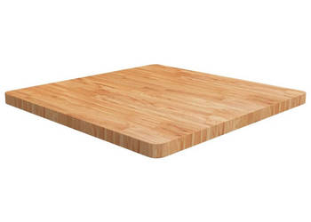 Kwadratowy blat do stolika jasnobrązowy 80x80x4 cm dębowy WM-343062