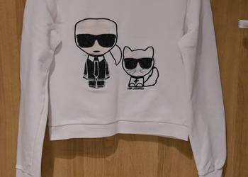 Karl Lagerfeld fajna bluza metaliczna nitka 36 S