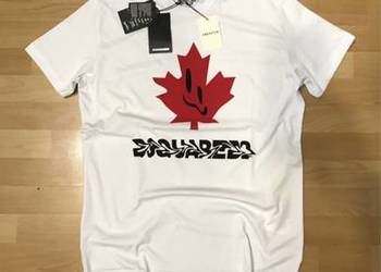 Koszulka T-Shirt Bluzka Dsquared2 S-2XL Balmain Off-White Bawełna