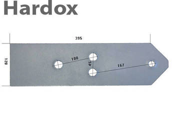 Płoza krótka HARDOX 23416/S części do pługa NIEMEYER