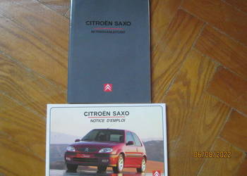 Citroen Saxo  3 instrukcje obslugi,ksiazka przegladow