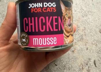 20 puszek - Monobiałkowa karma mokra dla kota Kurczak Mus John Dog for Cats