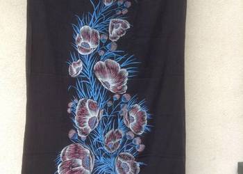 Kupony tkanin z 2 dużymi motywami kwiatowym 100% baw. .