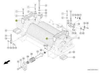 Claas Jaguar 970 - corncracker - mostek 0001254541