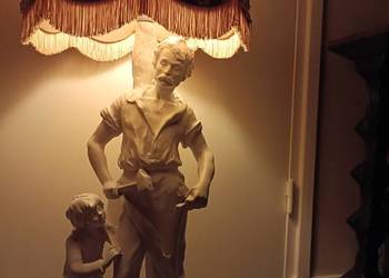 Duża lampa z alabastru