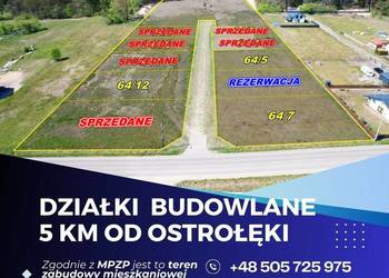 Działki budowlane 5 km od Ostrołęki