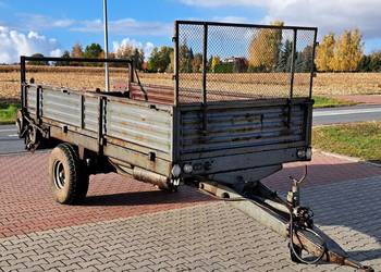 Rozrzutnik obornika jednoosiowy fabryczny Agromet Brzeg N219/5 3,5 tony