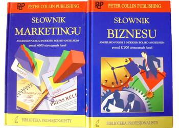 Zestaw 2 Słowników: Marketingu oraz Biznesu, ang-polski Collin, Słupski