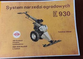 Forschritt E 930 instrukcja obsługi