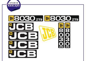 Naklejki JCB ZTS 8025/8030/8035/8045 Zestaw Nalepki minikoparka