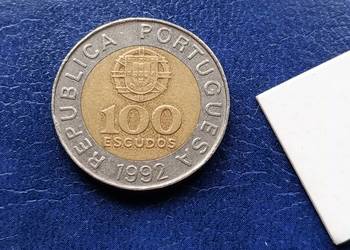 Stare monety 100 eskudo 1992 Portugalia