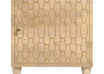 Szafka nocna 40x33x46 cm lite drewno mango WM-358244