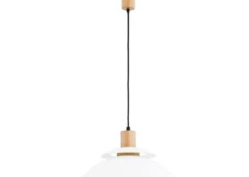 Nowa szklana lampa wisząca ALFA Tropic 60356 | Styl Skandynawski, Drewno