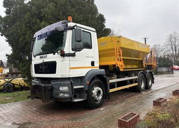 MAN TGM 26.290 6x4 BB piaskarka solarka schmidt pług econ 2011 euro5