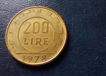 Stare monety 200 lir 1978 Włochy