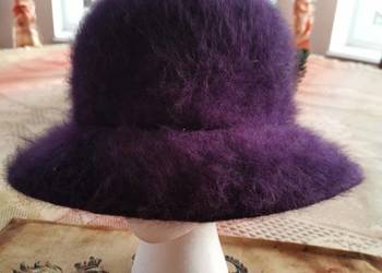 Kapelusz damski fioletowy