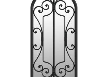 Lustro do wnętrz czarne 100x45 cm żelazne WM-3093544