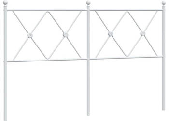 Metalowe wezgłowie białe 137 cm WM-376583