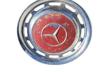 Stary metalowy oryginalny kołpak Mercedes W123 Beczka unikat rarytas