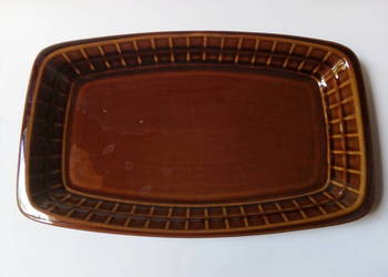 półmisek kratka Pruszków porcelit vintage PRL