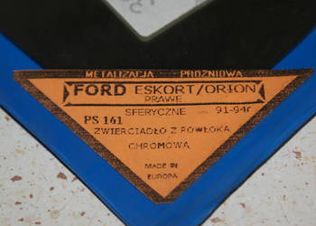 SZKŁO LUSTERKA FORD ESCORT/ORION 91-94 NOWE