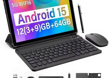 Tablet Baken 10,1 cala Android 15 zestaw