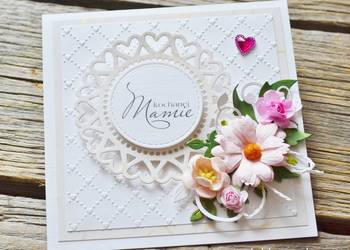 Kartka na Dzień Mamy nr 1 ręcznie robiona Kartka na Dzień Mamy nr 1 ręcznie robiona