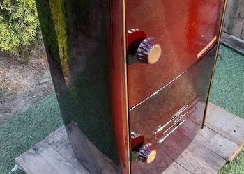 Juno piec koza kominek żeliwny szamot emaliowany drewno-węgiel Germany bdb