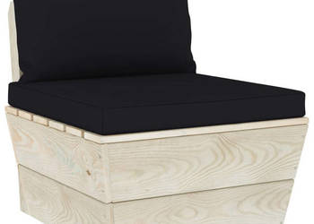 Ogrodowa sofa środkowa z palet poduszki impregnowany świerk WM-3063367