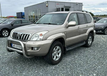 Toyota Land Cruiser 3.0 D-4D 166KM 2005r, Salon PL, 4WD, 8-osobowy, DVD, s…