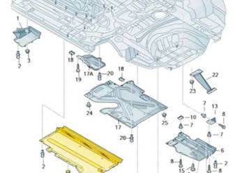 Audi A4 B6 B7 osłona podwozia prawa 8E0825208 Rybnik Audi A4 B6 B7 osłona podwozia prawa 8E0825208 Rybnik
