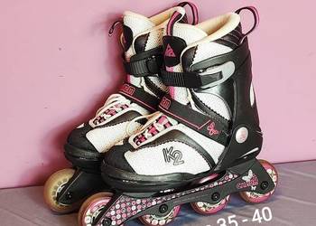 K2 regulowane rolki juniorskie 35-40 - model Charm Pack [R59]