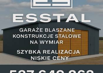 Garaż Blaszany z Bramą Wjazdową | Wiata na Maszyny | Magazyn – ESSTAL-