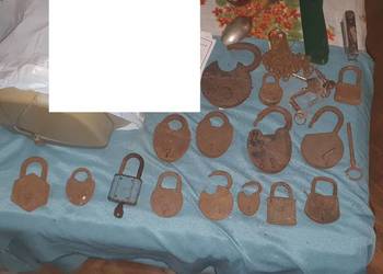 Kłódki stare przedwojenne vintage