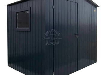 Schowek - domek ogrodowy 2,5x2m - drzwi - okno - antracyt  ID916