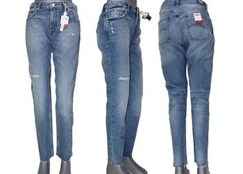 Damskie jeansy Tommy Jeans Izzy Slim Cropped wysoki stan nowe -W33/L34