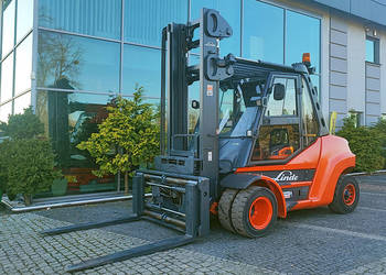 Wózek widłowy Linde H80D-02/900 duplex 4,05 m diesel 8 ton | 2014