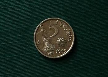 HISZPANIA - 5 peset (1993r.) Rok Święty Jakubowy