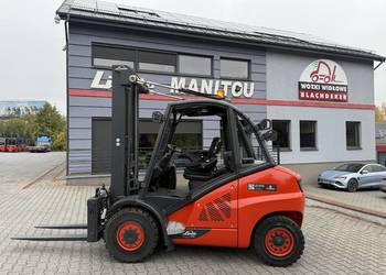 Wózek widłowy Linde H50D-02 Triplex, przesuw boczny, grzany fotel /BD-2211