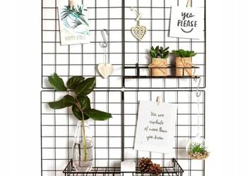 Zestaw dwóch czarnych metalowych kratek ściennych