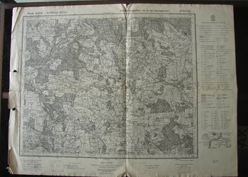 Opoczno / Sulejów - mapa służbowa -Wojskowy Instytut Geograficzny 1938 r
